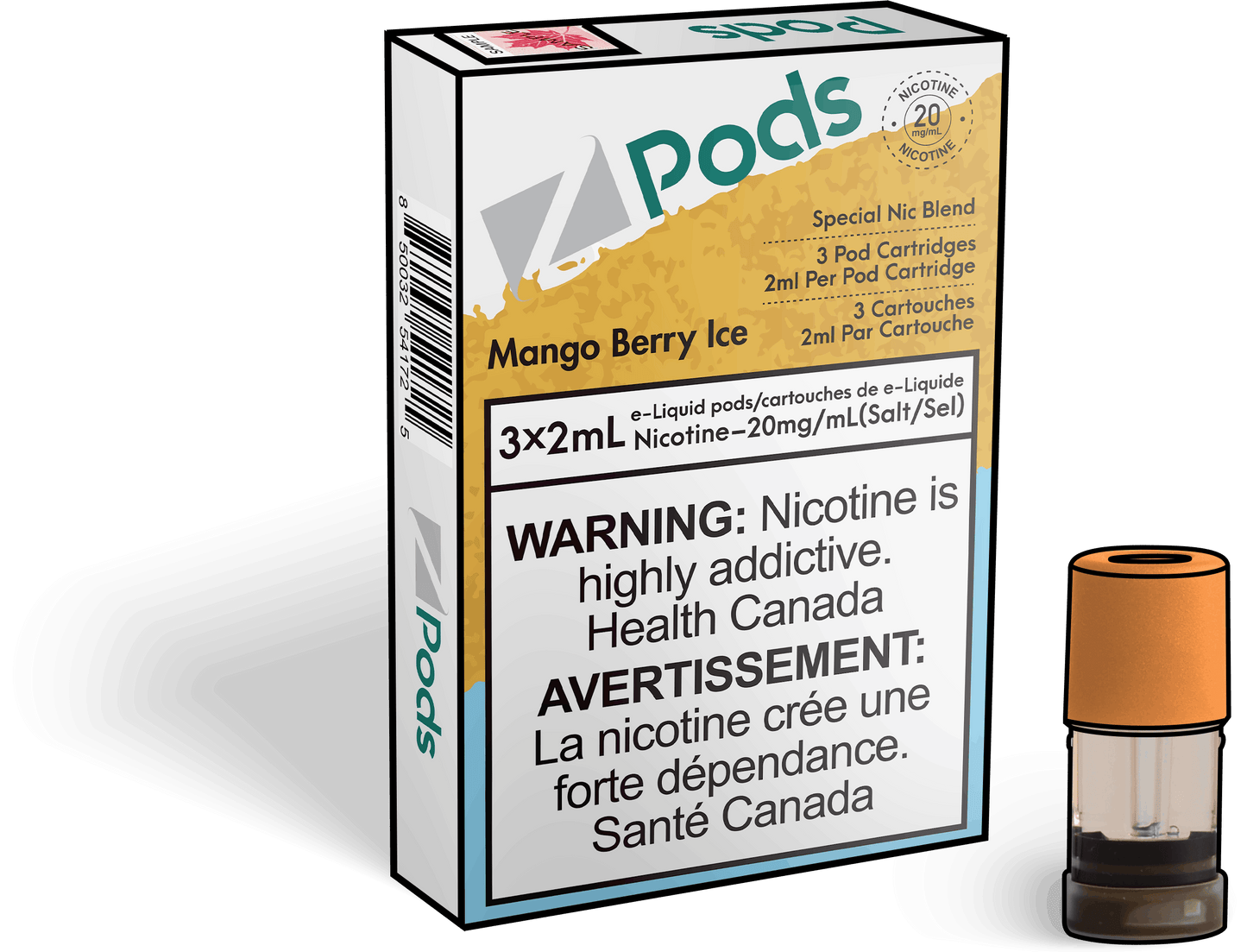 Z Lab Zpods Mango Berry Ice (3x2ml)