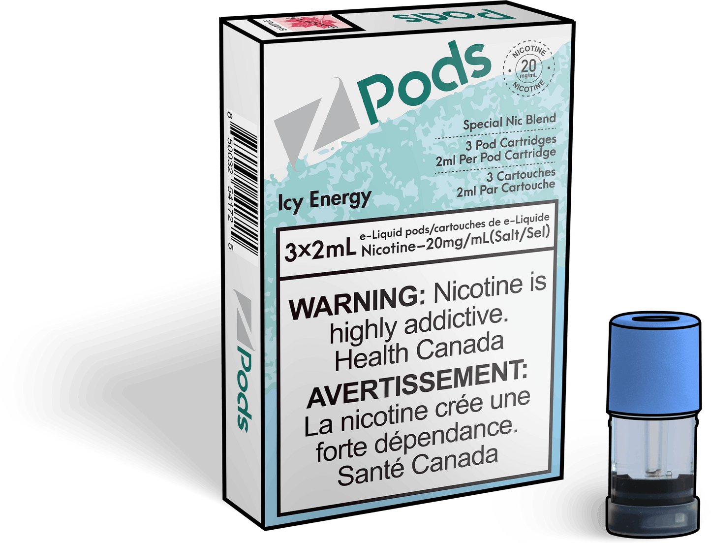 Z Lab Zpods Icy Energy (3x2ml)