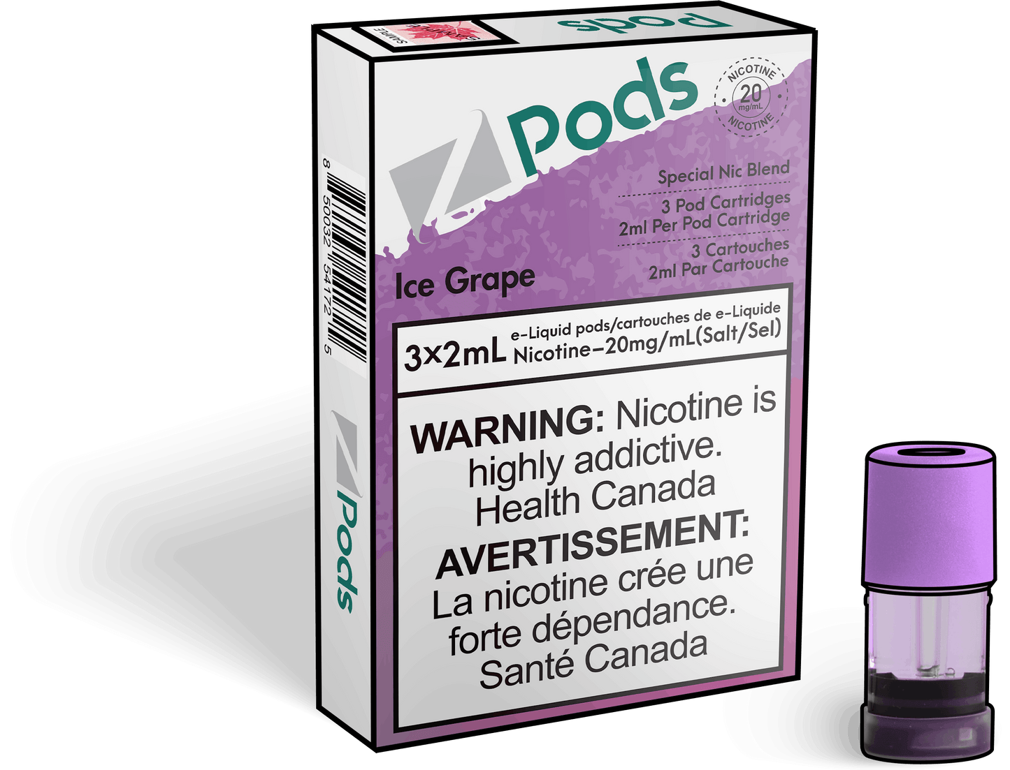 Z Lab Zpods Ice Grape (3x2ml) ONT