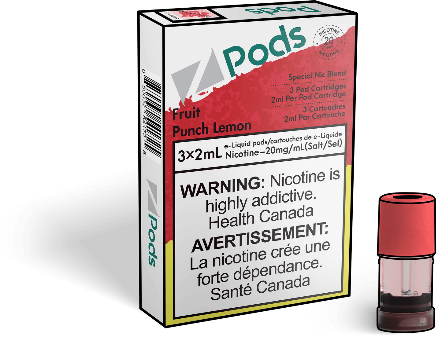 Z Lab Zpods Fruit Punch Lemonade (3x2ml) ONT