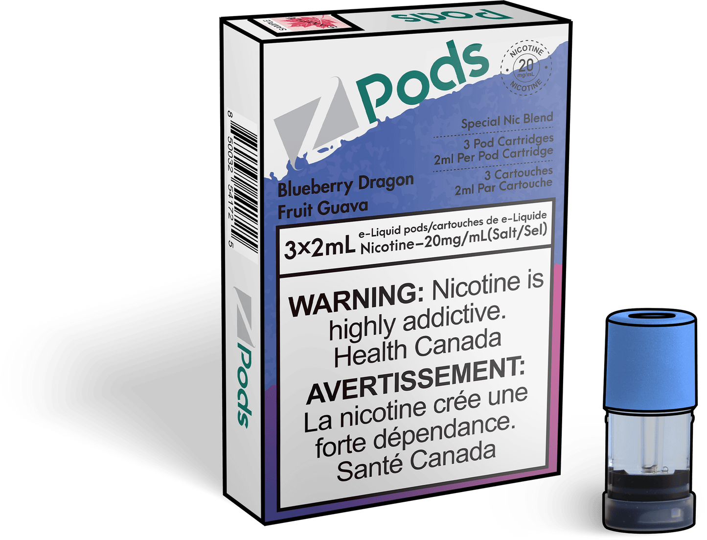 Z Lab Zpods Blueberry Dragon Fruit Guava (3x2ml)