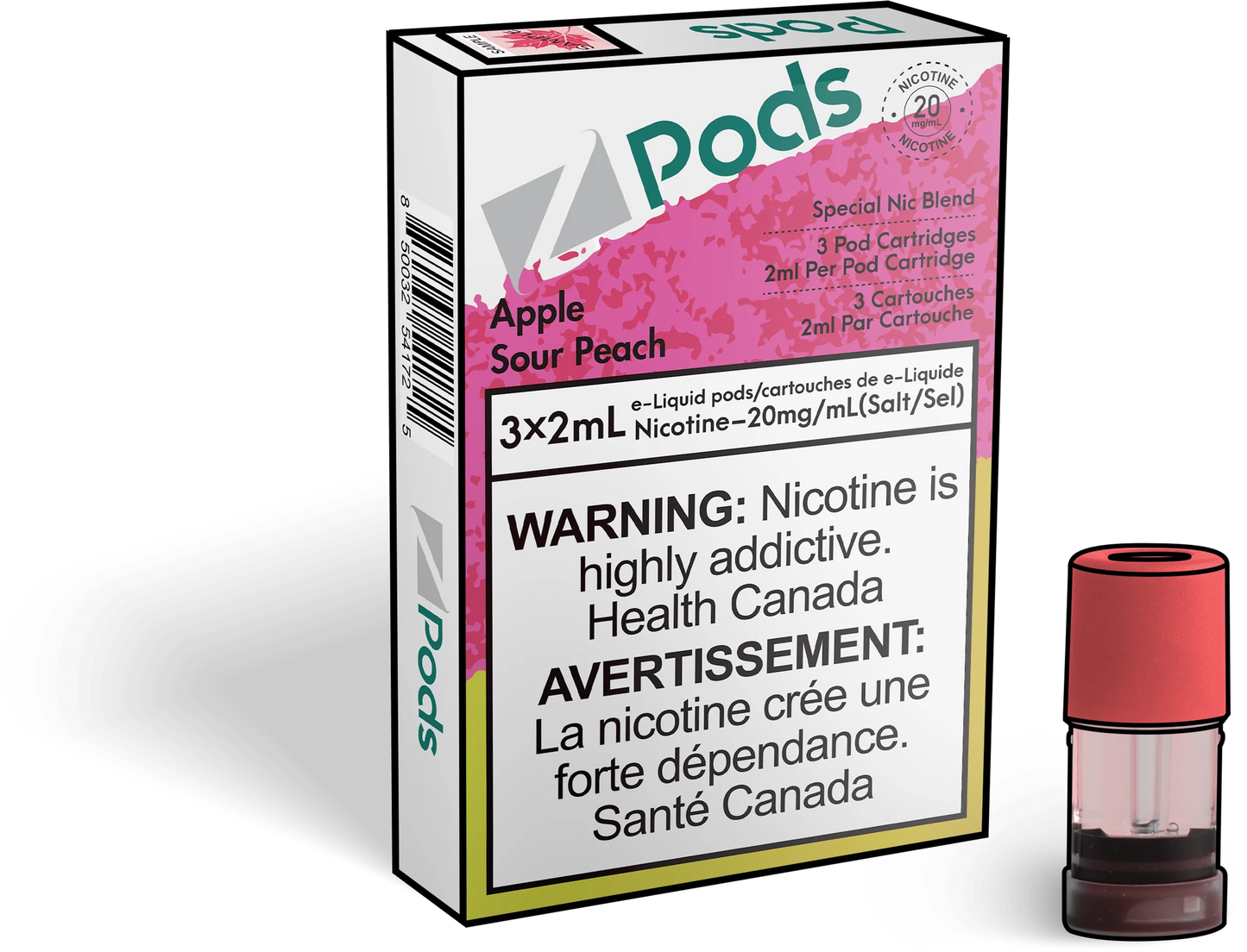 Z Lab  Zpods Apple Sour Peach (3x2ml)