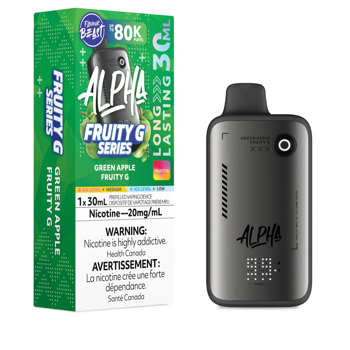 Flavour Beast Disposable Alpha 80K Fruity G Green Apple