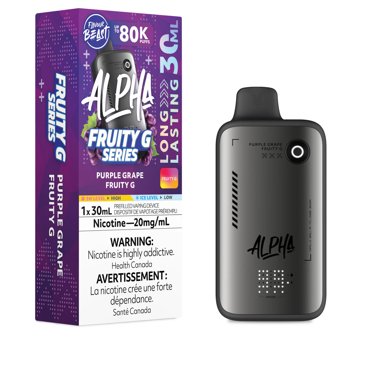 Flavour Beast Disposable Alpha 80K Fruity G Purple Grape