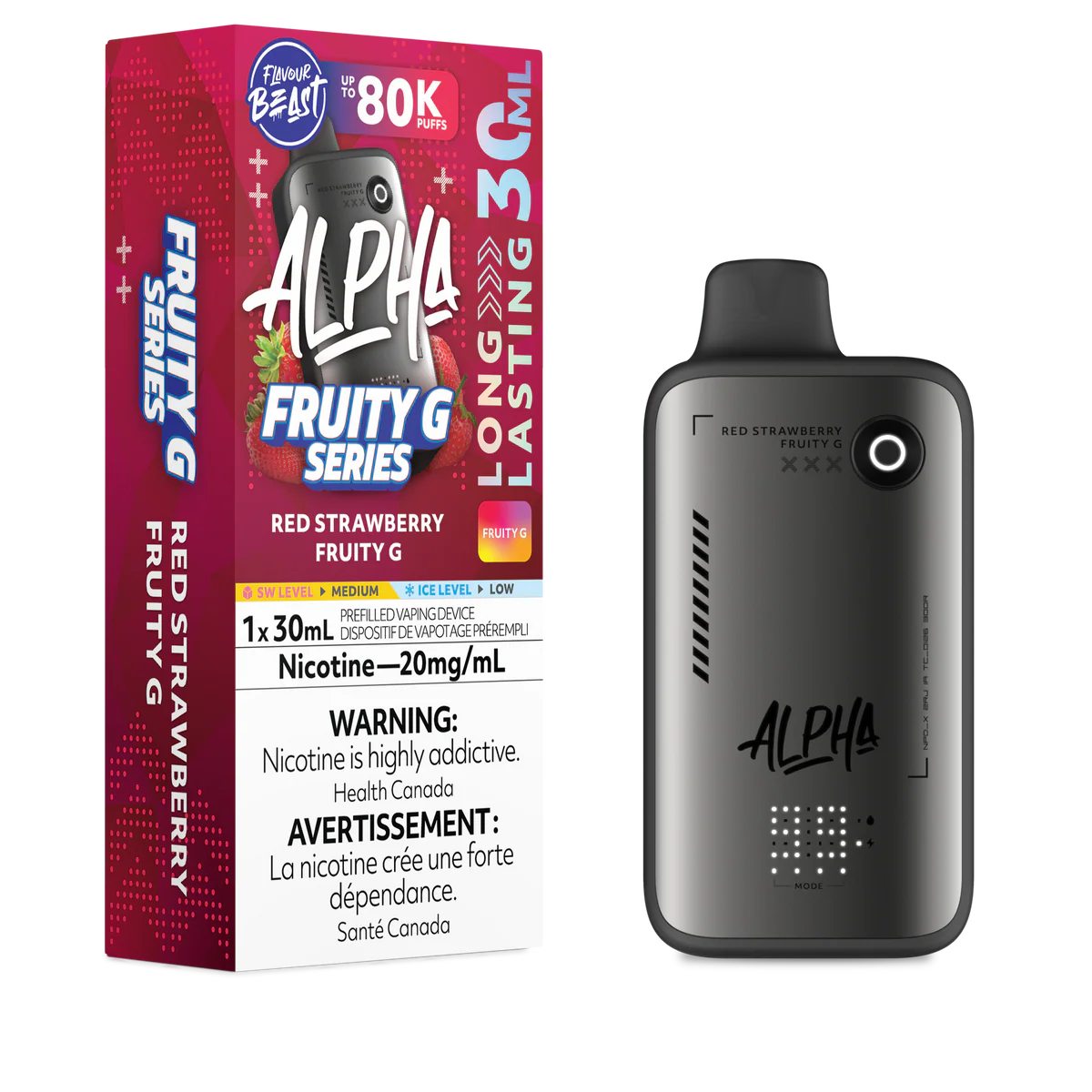 Flavour Beast Disposable Alpha 80K Fruity G Red Strawberry