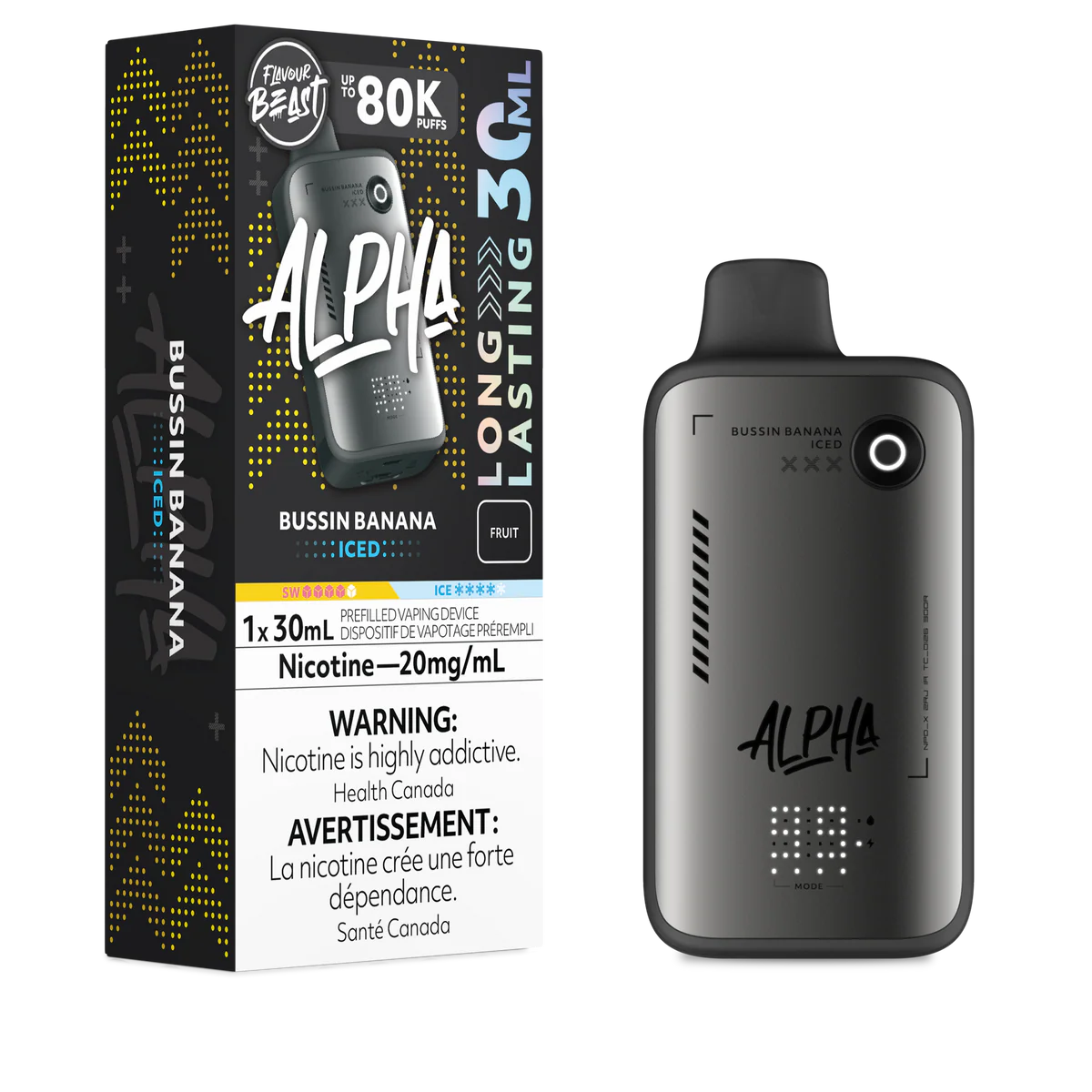 Flavour Beast Disposable Alpha 80K Bussin Banana Iced