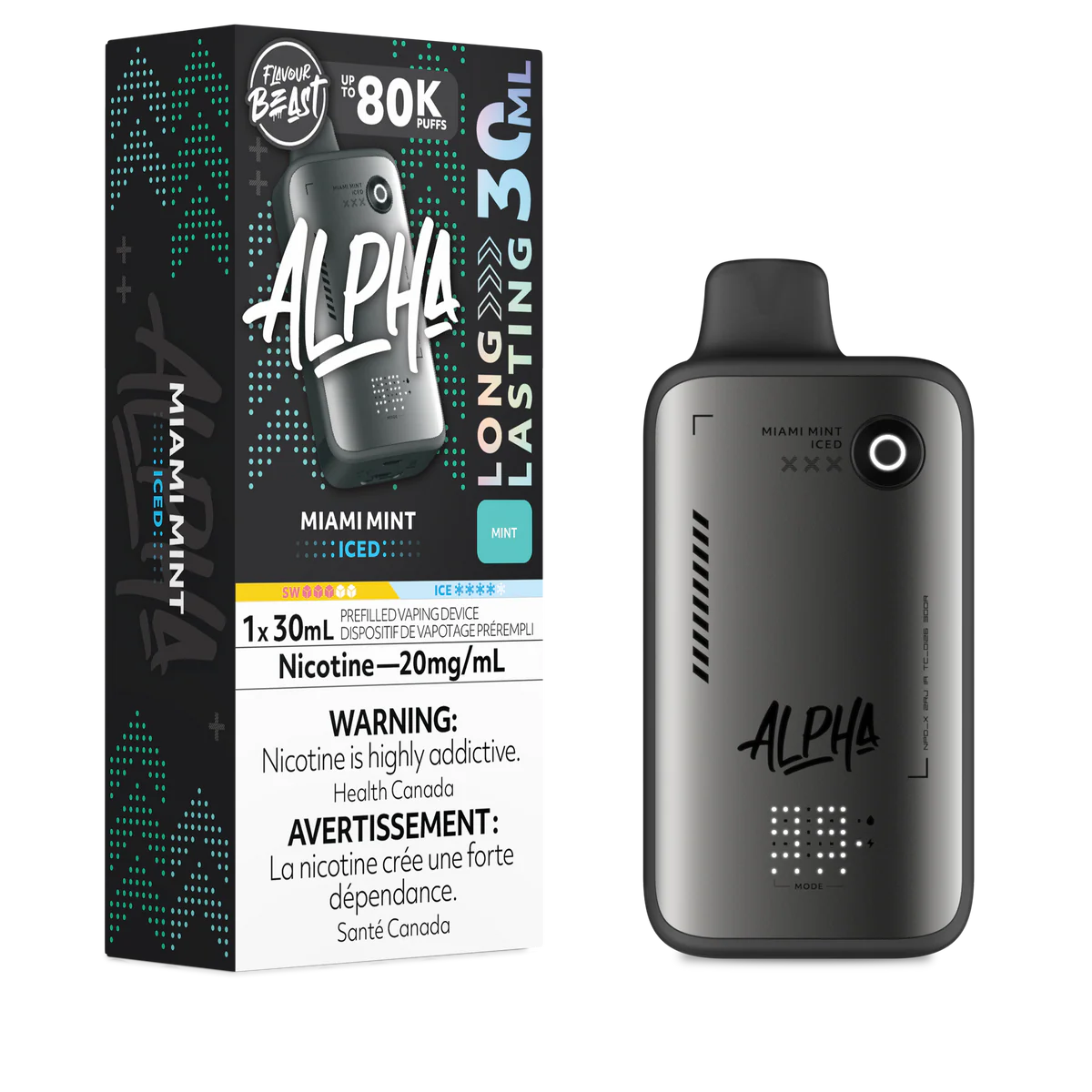Flavour Beast Disposable Alpha 80K Miami Mint Iced