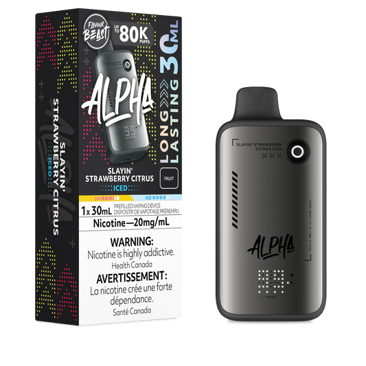 Flavour Beast Disposable Alpha 80K Slayin’ Strawberry  Citrus Iced