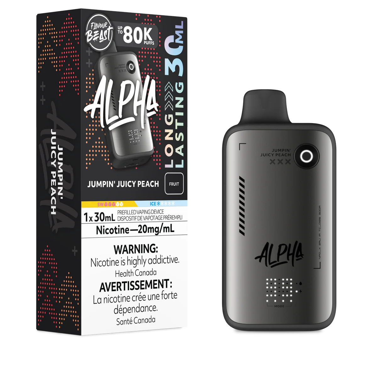 Flavour Beast Disposable Alpha 80K Jumpin' Juicy Peach