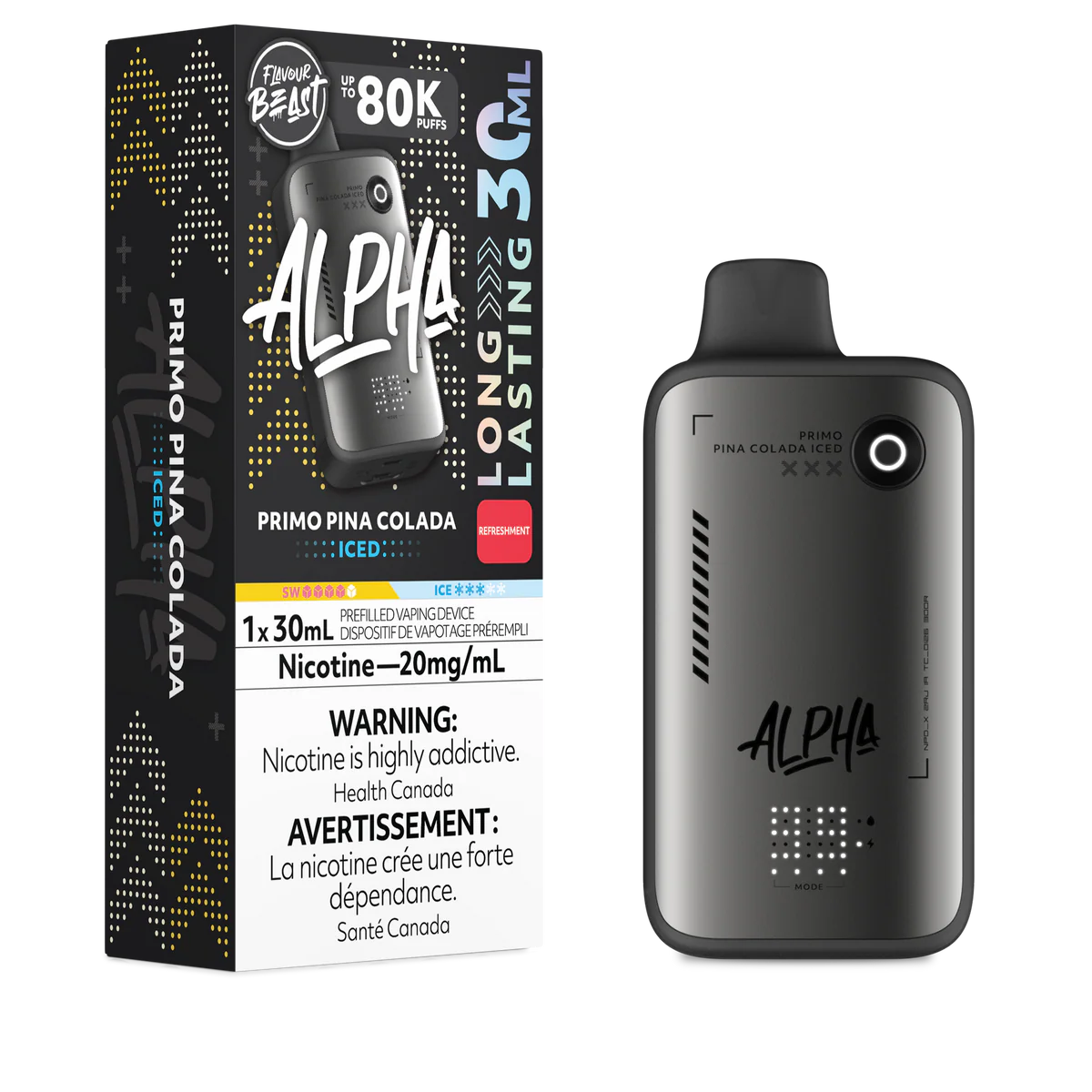Flavour Beast Disposable Alpha 80K Primo Pina Colada Iced