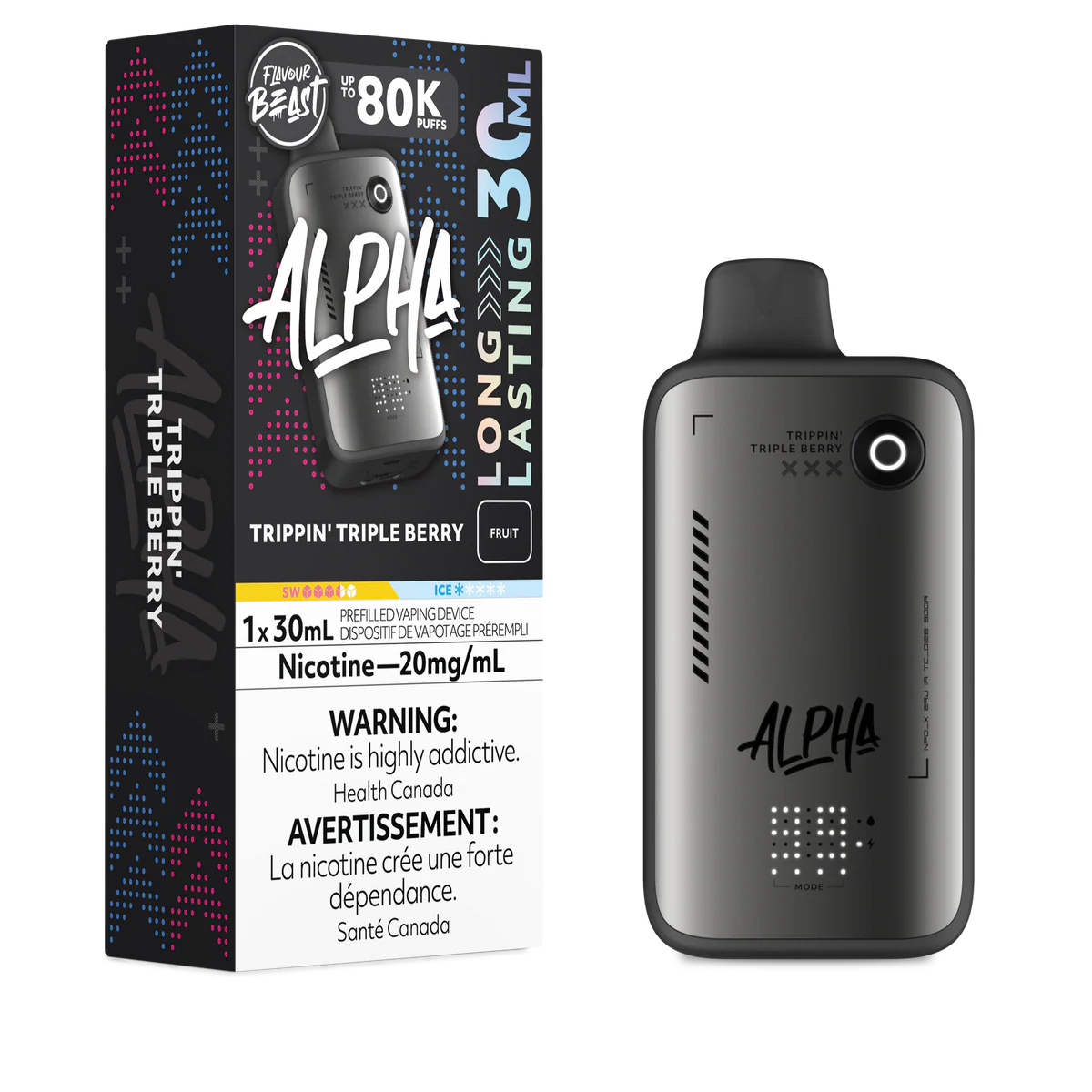Flavour Beast Disposable Alpha 80K Trippin' Triple Berry
