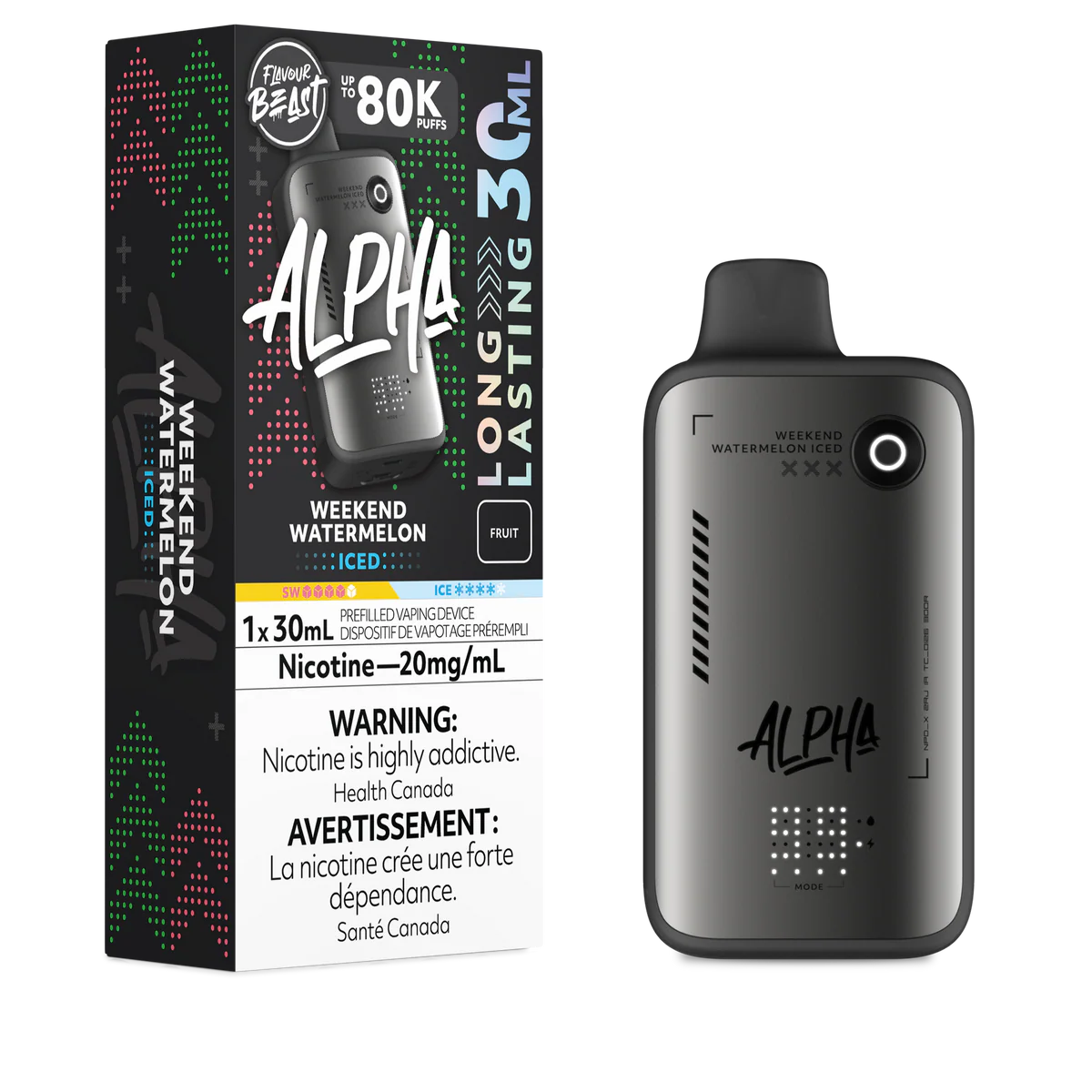 Flavour Beast Disposable Alpha 80K Weekend Watermelon Iced