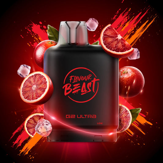 Flavour Beast G2 Ultra Level X PODS Bangin' Blood Orange Iced ONT
