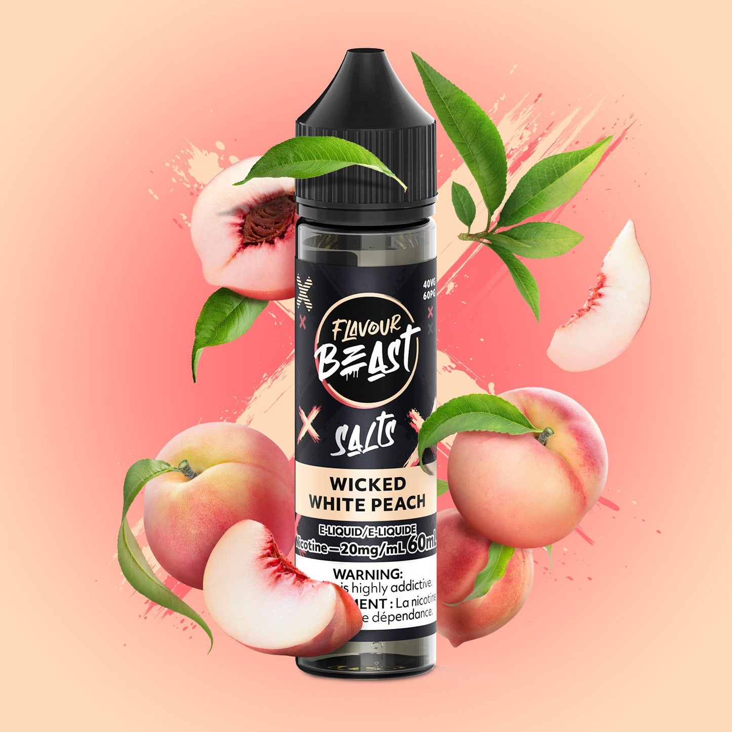 Flavour Beast Salts Wicked White Peach ONT