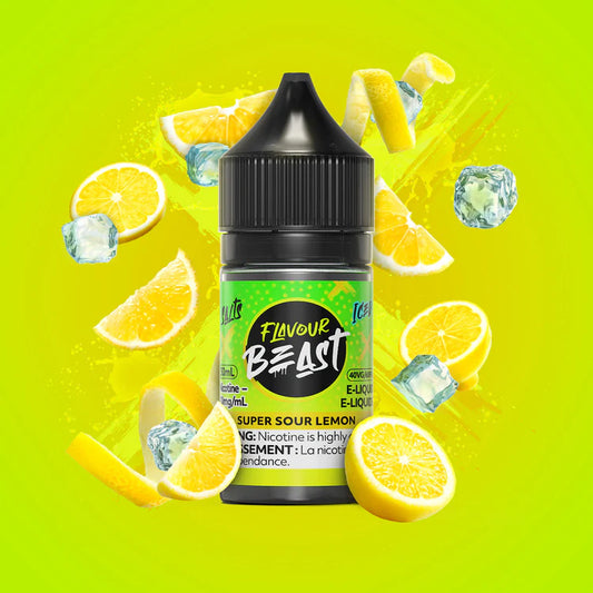 Flavour Beast Salts Super Sour Lemon Iced ONT