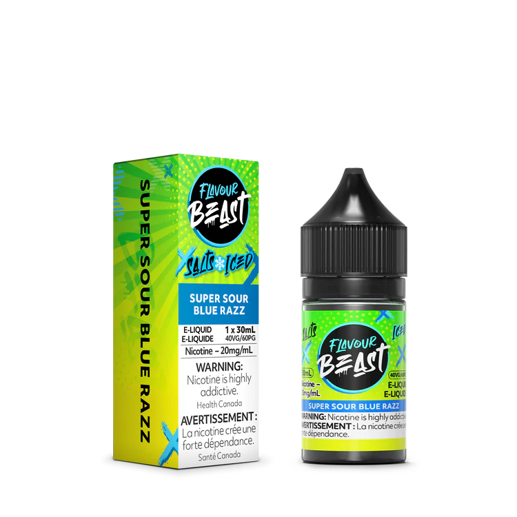 Flavour Beast Salts Super Sour Blue Razz Iced ONT