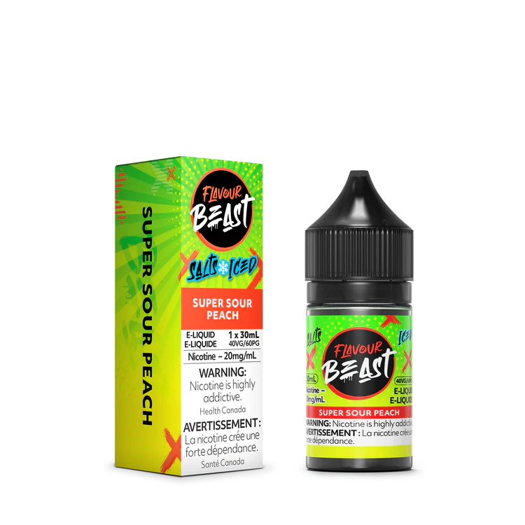 Flavour Beast Salts Super Sour Peach Iced ONT