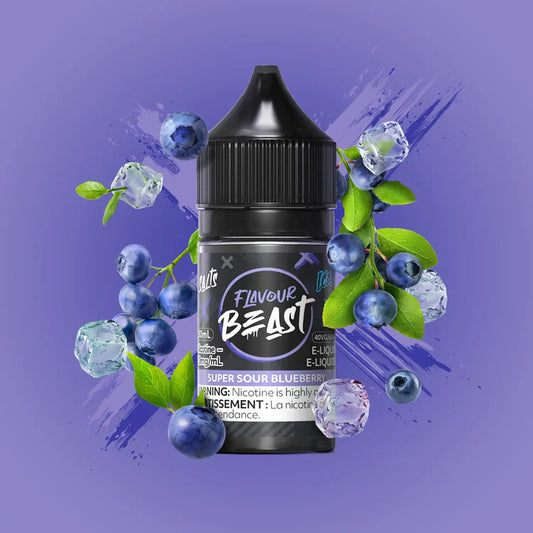 Flavour Beast Salts Super Sour Blueberry Iced ONT