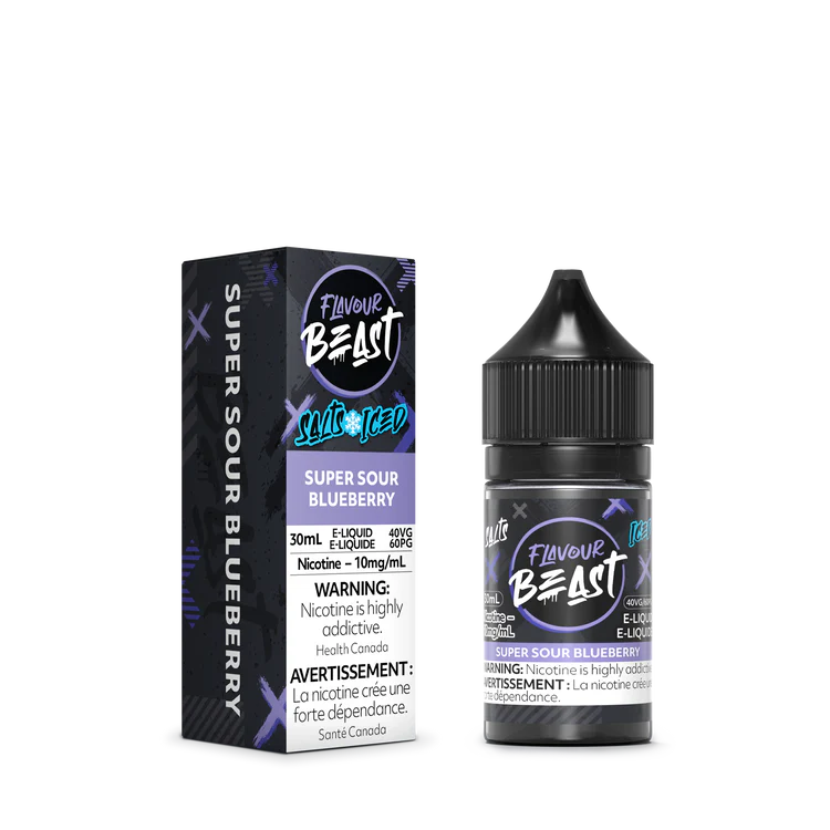 Flavour Beast Salts Super Sour Blueberry Iced ONT