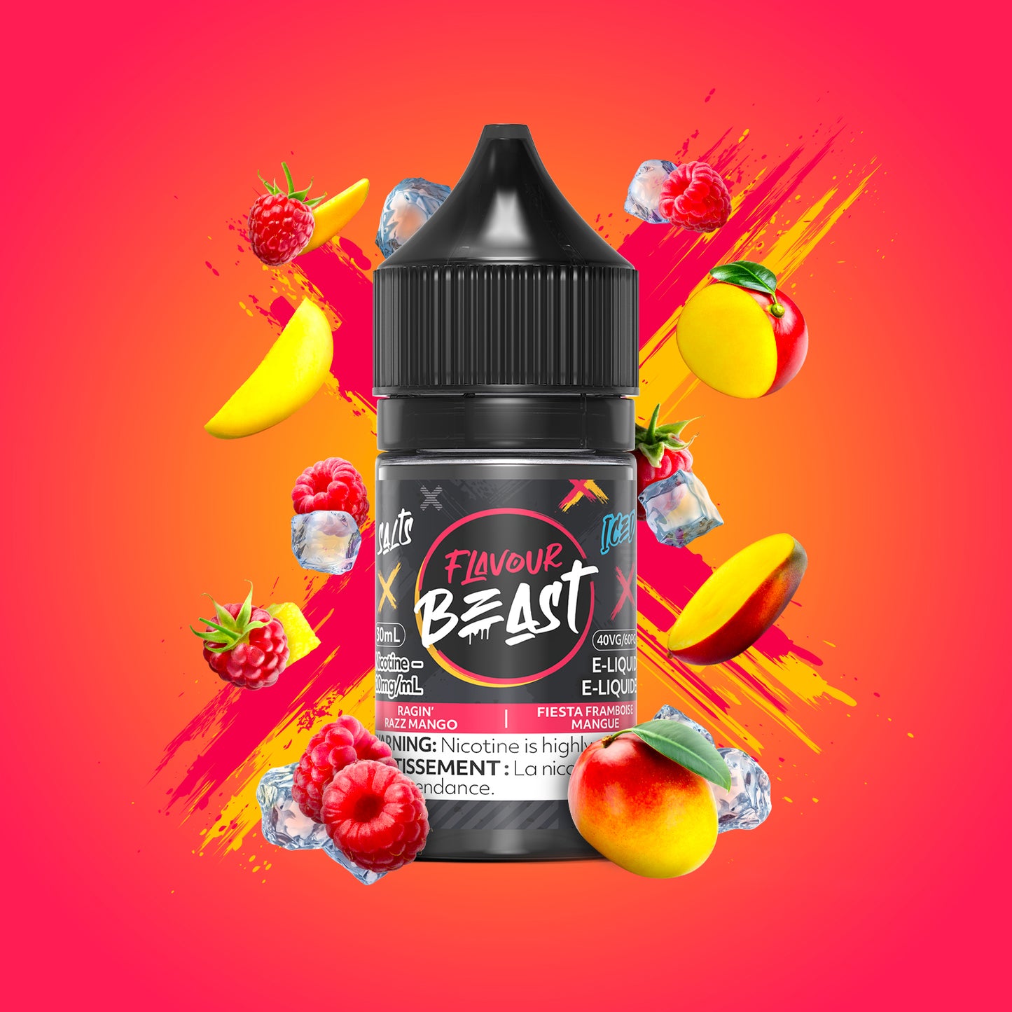 Flavour Beast Salts Ragin' Razz Mango