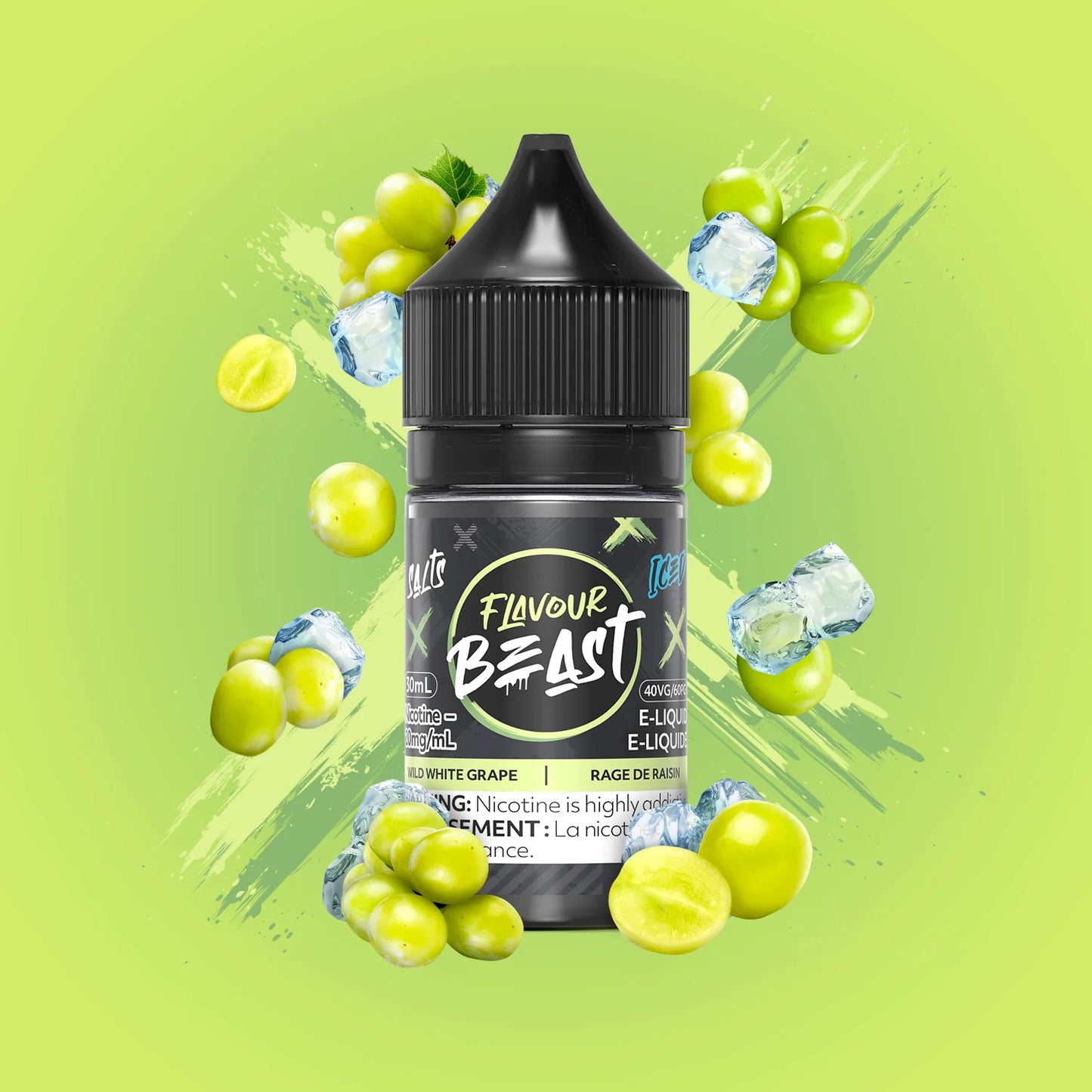 Flavour Beast Salts Wild White Grape Iced