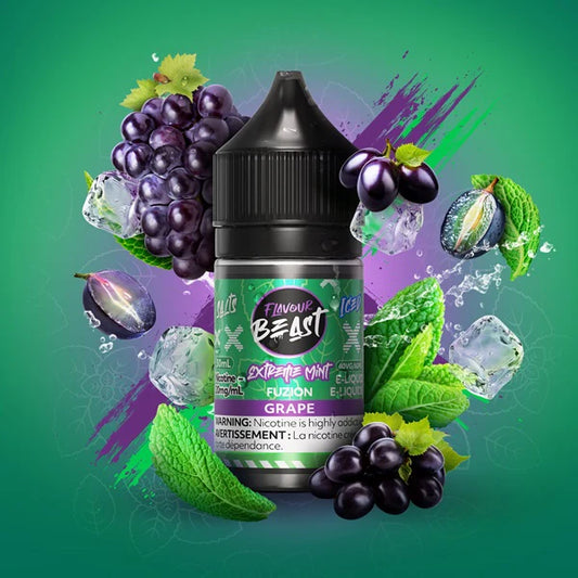 Flavour Beast Salts Extreme Mint Fuzion Grape Iced ONT