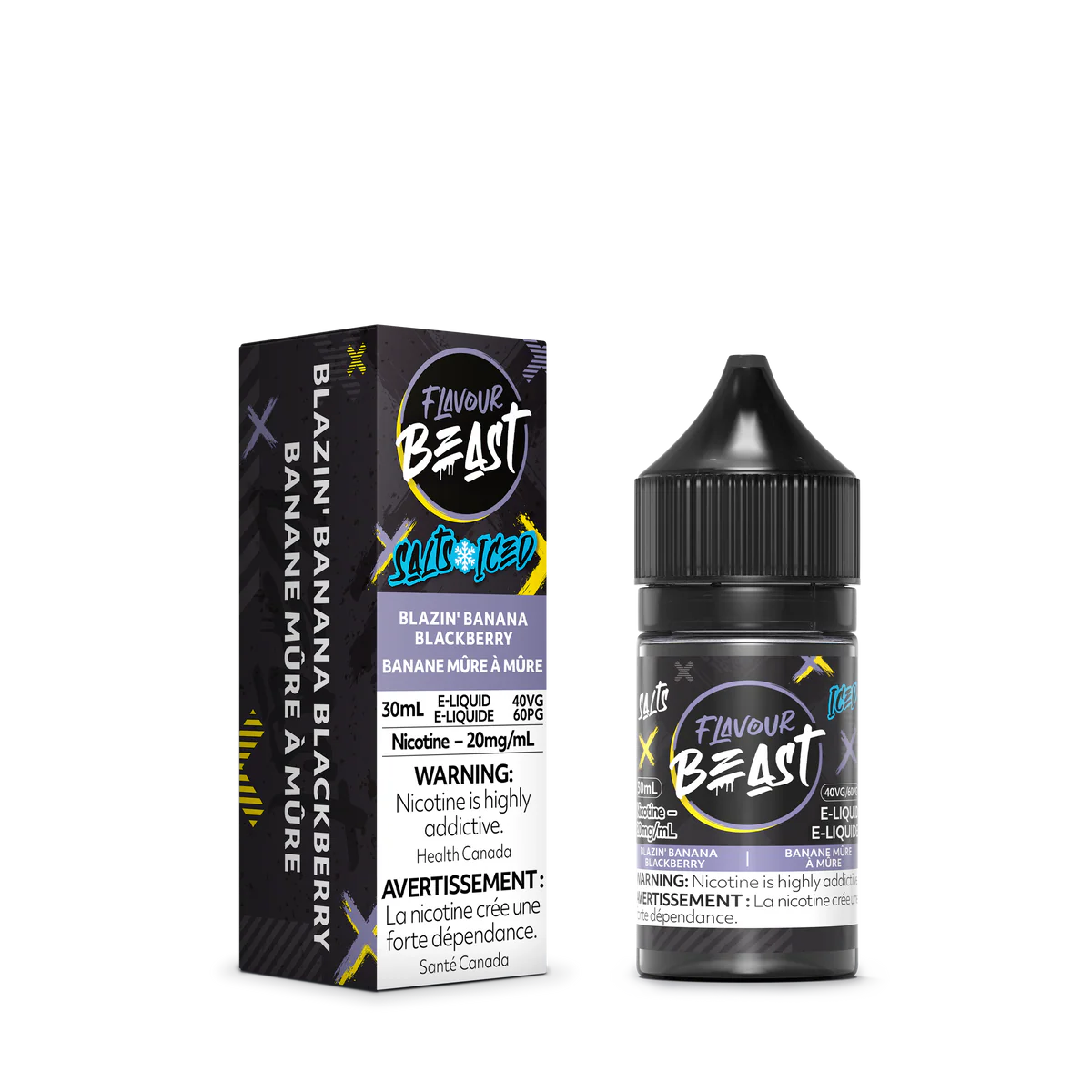Flavour Beast Salts Blazin’ Banana Blackberry ONT