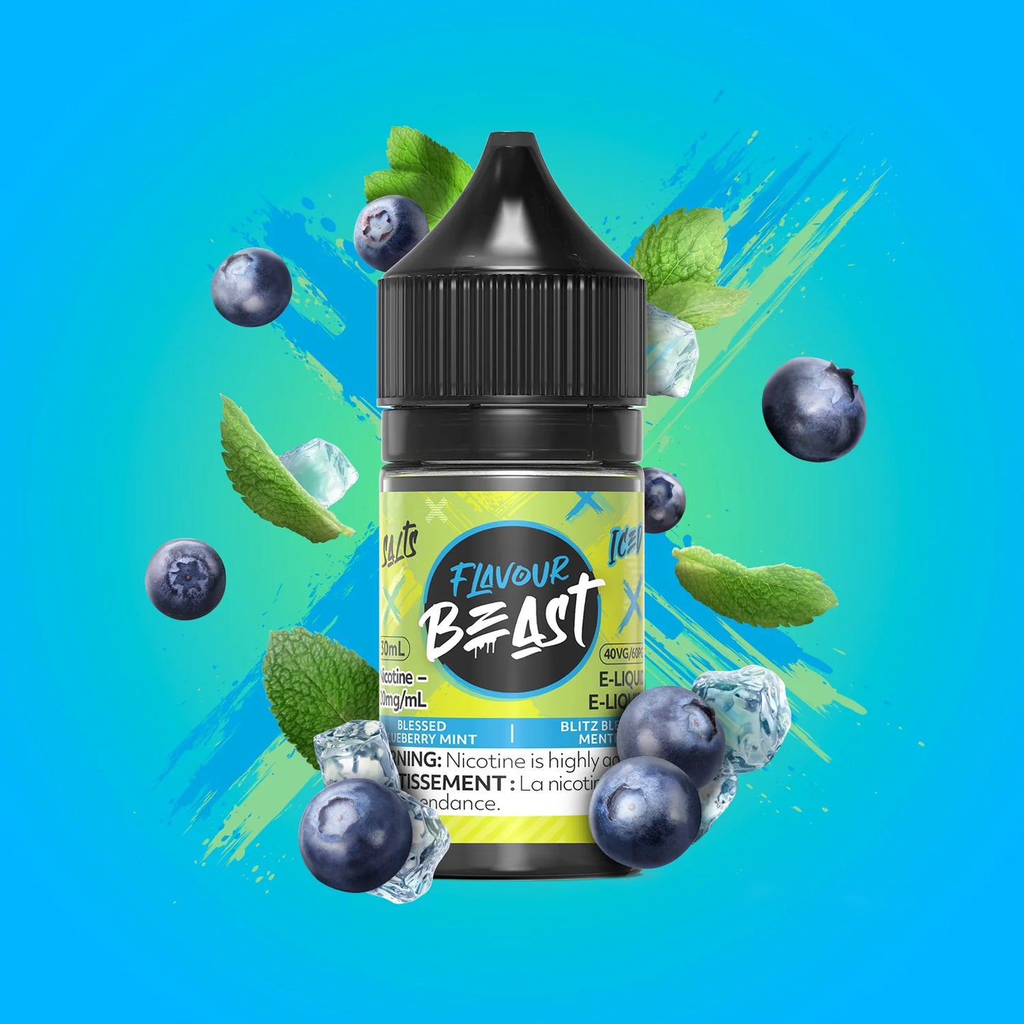 Flavour Beast Salts Blessed Blueberry Mint