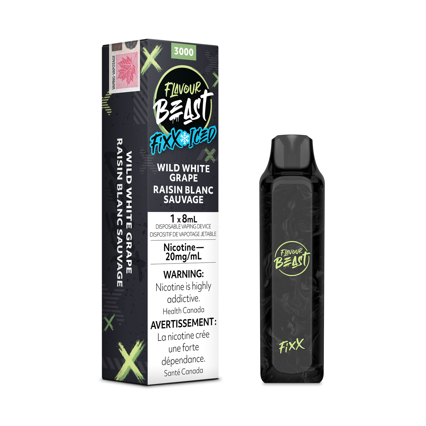 Flavour Beast Disposable Fixx 3000 Wild White Grape