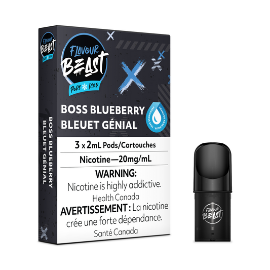 FLAVOUR BEAST PODS BOSS BLUEBERRY