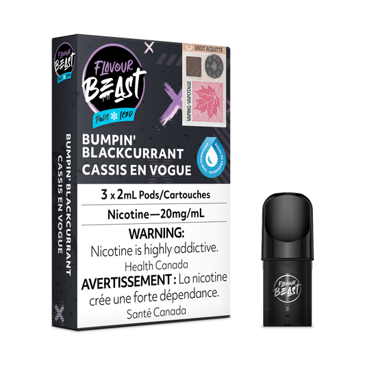 FLAVOUR BEAST PODS BUMPIN’BLACKCURRANT