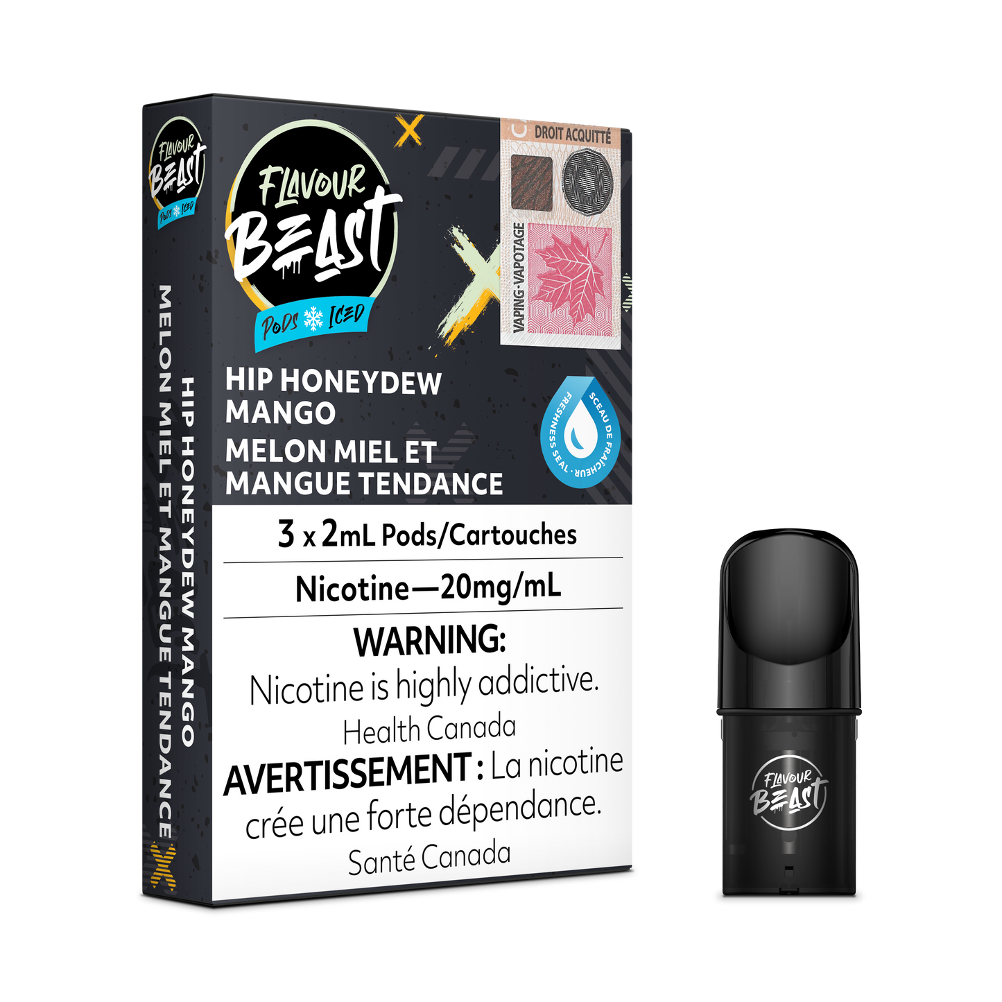 FLAVOUR BEAST PODS HIP HONEYDEW MANGO