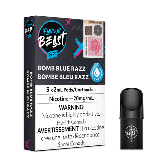 FLAVOUR BEAST PODS BOMB BLUE RAZZ