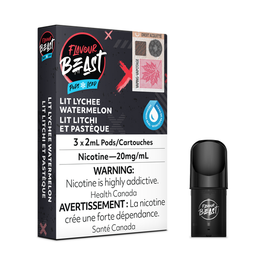 FLAVOUR BEAST PODS LIT LYCHEE WATERMELON