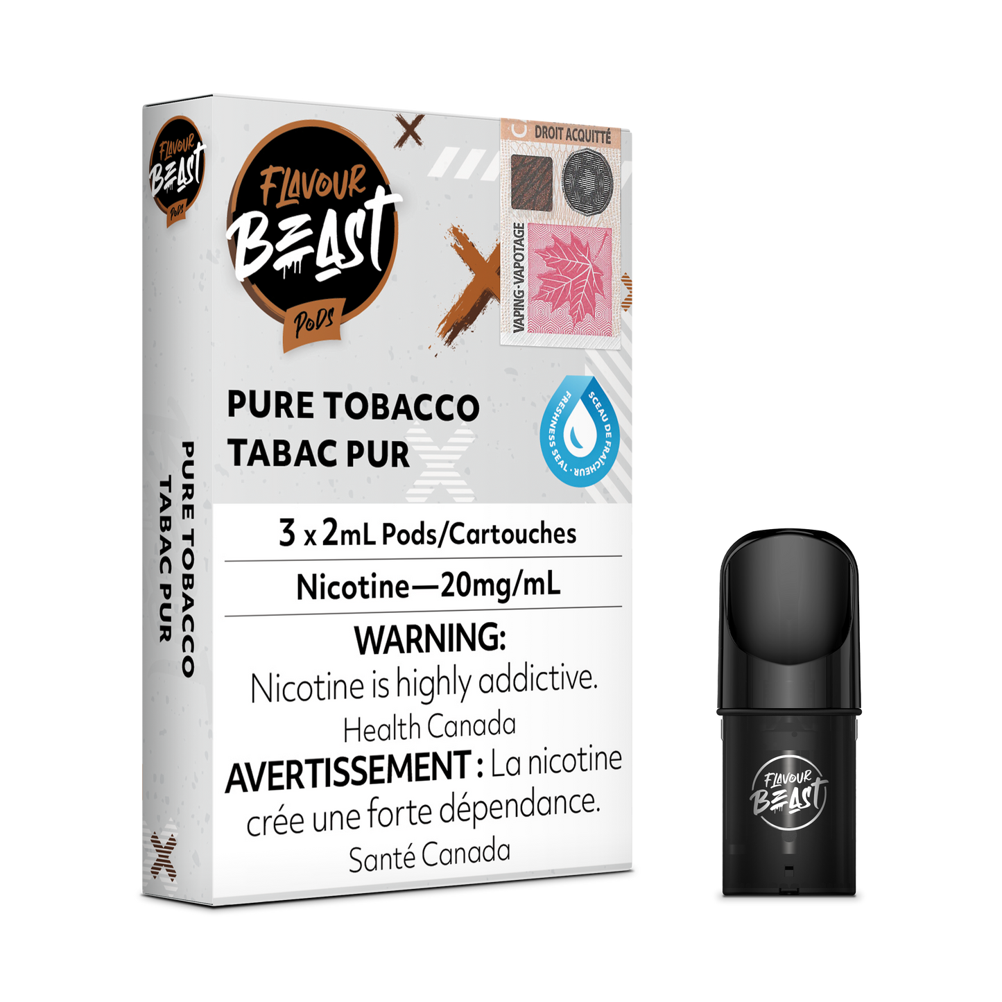 FLAVOUR BEAST PODS PURE TOBACCO