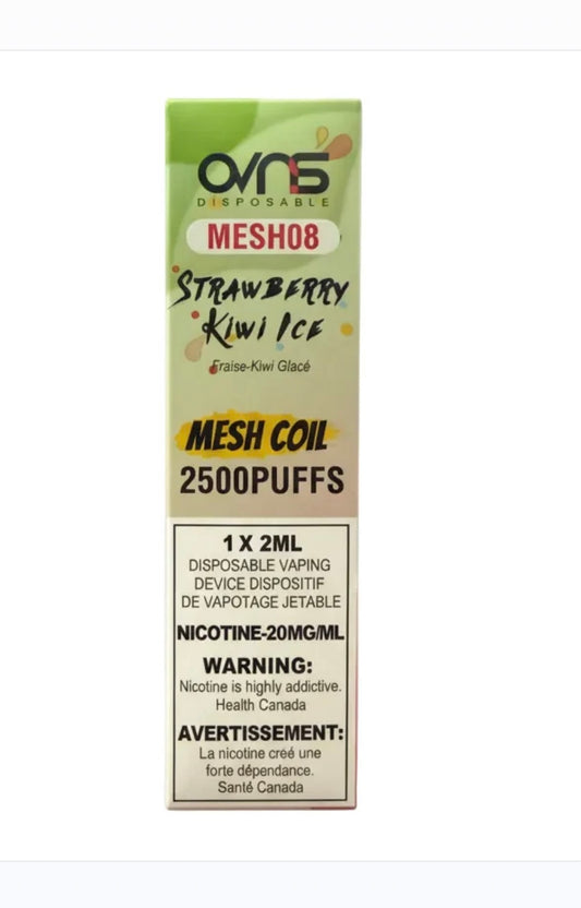 OVNS MESH08 2500 Disposable Strawberry Kiwi Ice
