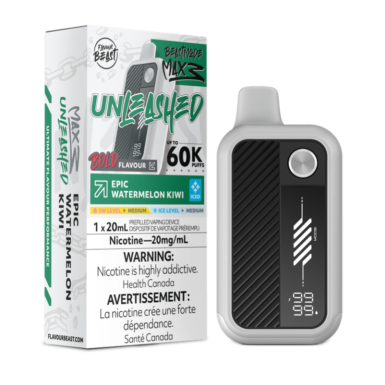 Flavour Beast Disposable Mode Max 3 60K Unleashed Epic Watermelon Kiwi ONT
