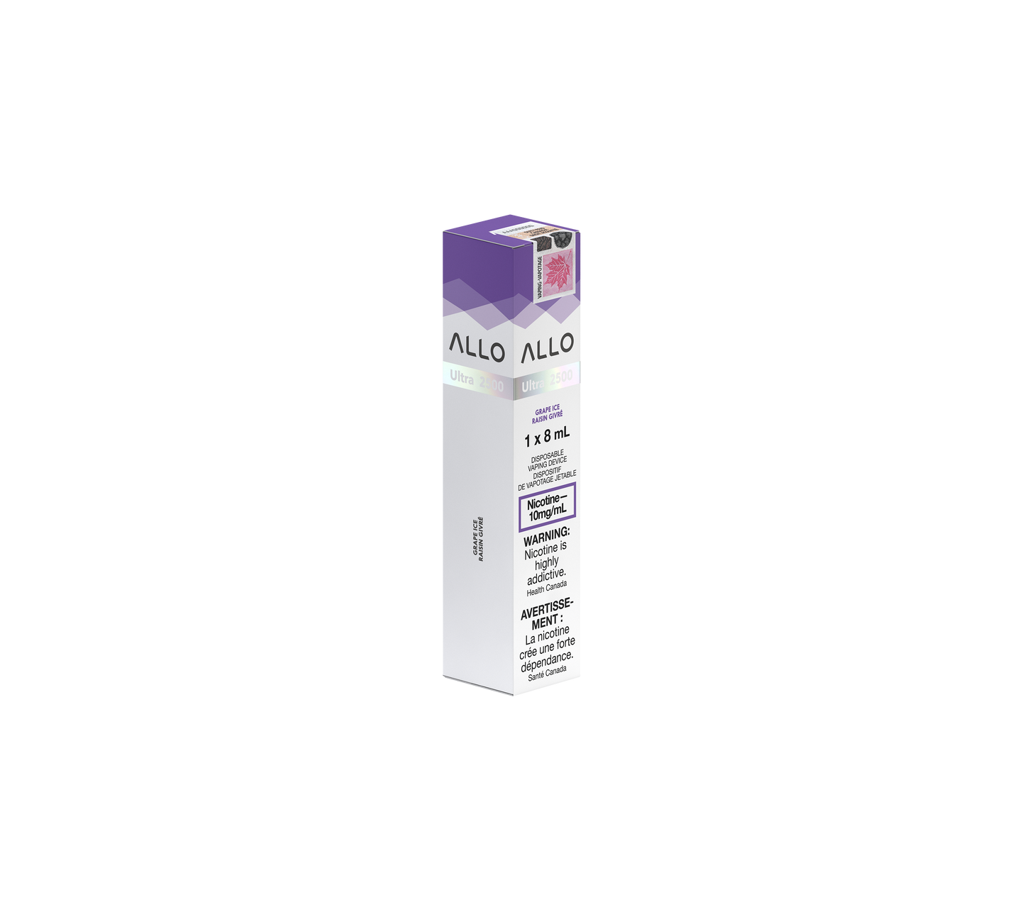 Allo Ultra Disposable 2500 Grape Ice ( 10mg)