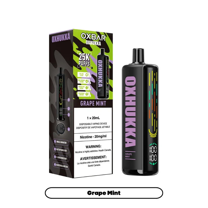 OXHUKKA 25K Disposable Grape Mint ONT