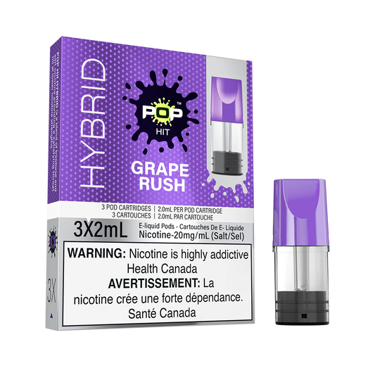 Pop Vapor Hybrid PODS Grape Rush (3x2ml)