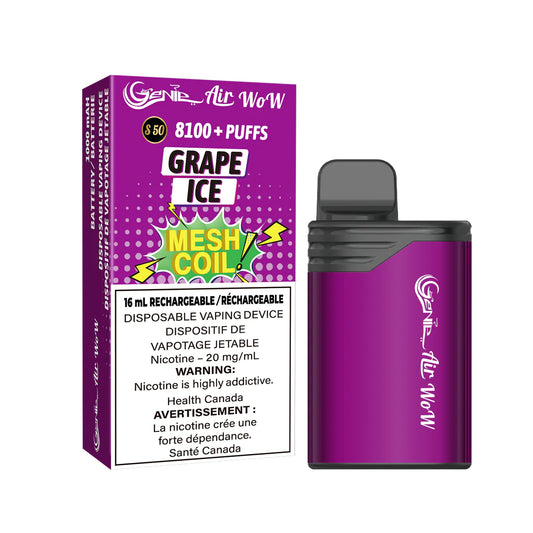 Genie Air Wow 8100 Disposable Grape Ice