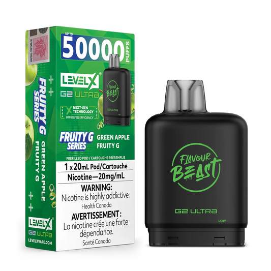 Flavour Beast G2 Ultra Level X PODS Fruity G Green Apple