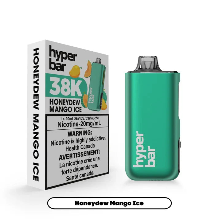 Hyper Bar 38K Disposable Honeydew Mango Ice ONT