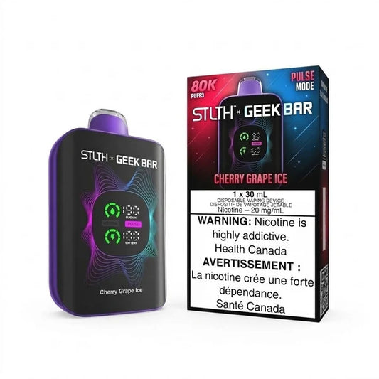 STLTH x GEEK BAR 80K Cherry Grape Ice Disposable Vape Canada