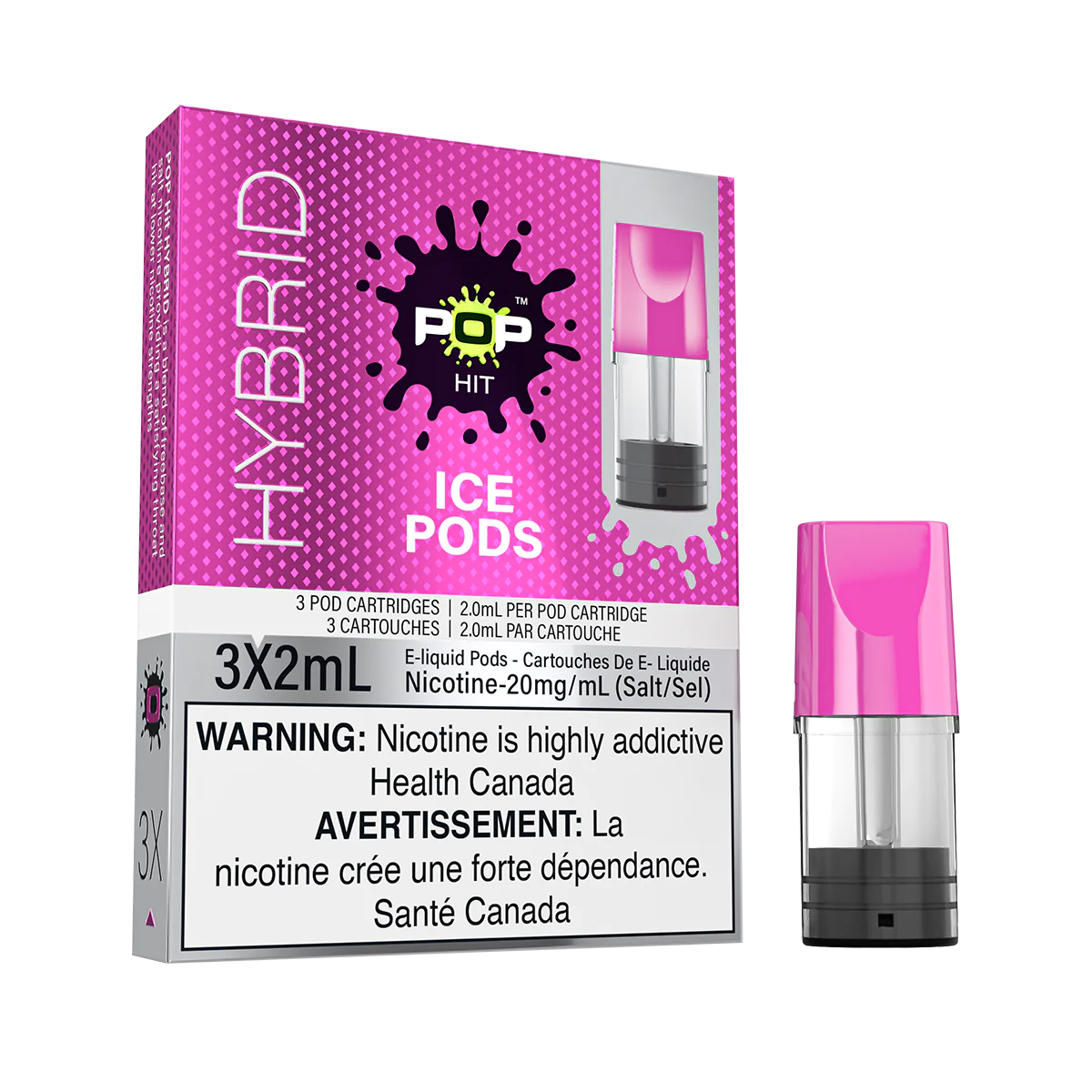 Pop Vapor Hybrid PODS Iced Pods (3x2ml)