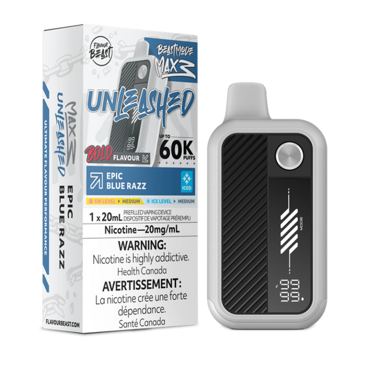 Flavour Beast Disposable Mode Max 3 60K Unleashed Epic Blue Razz ONT