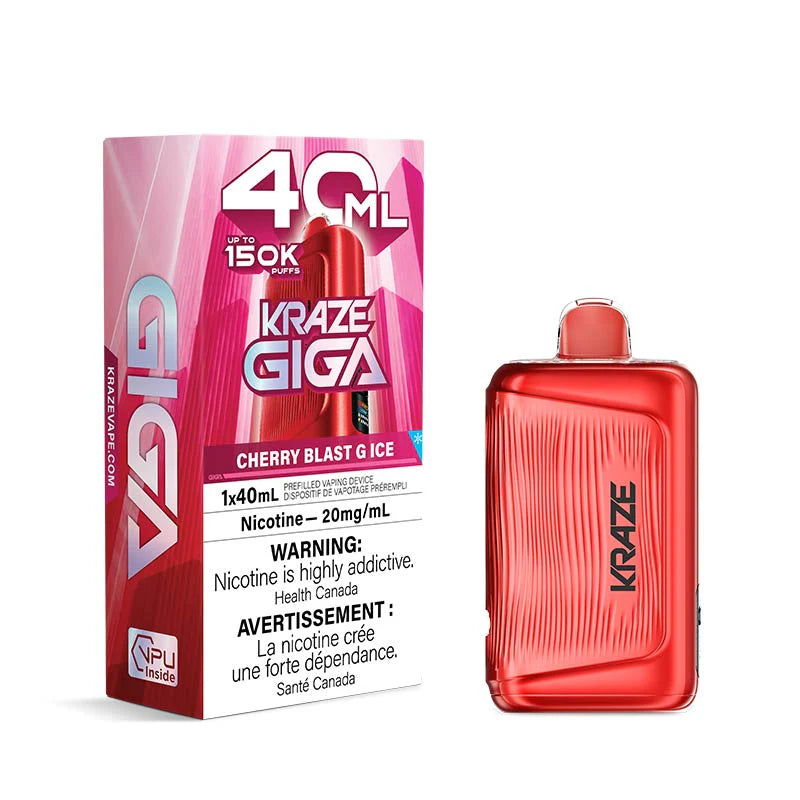 Kraze Giga 150K Disposable Cherry Blast G Ice