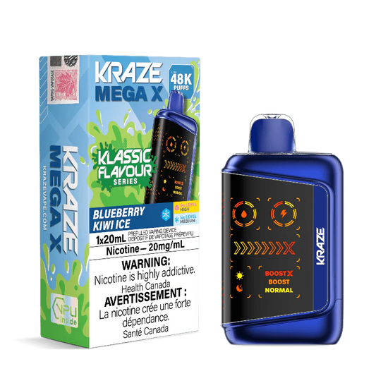 Kraze Mega X 48K Disposable Blueberry Kiwi Ice