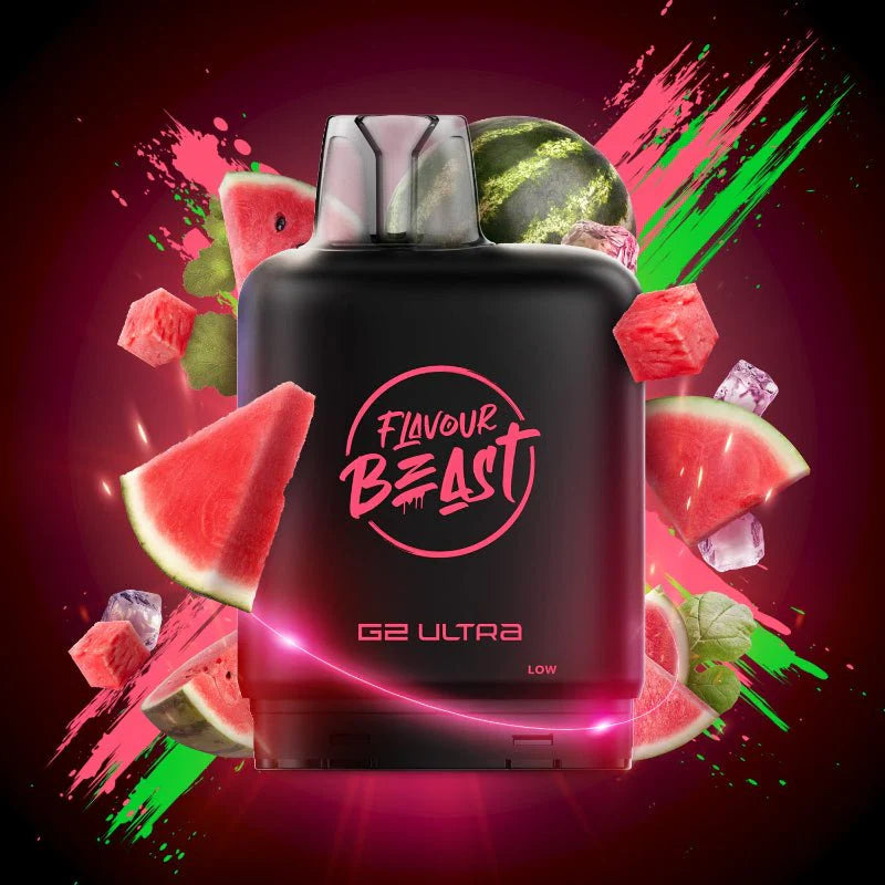 Flavour Beast G2 Ultra Level X PODS Weekend Watermelon Iced 10MG