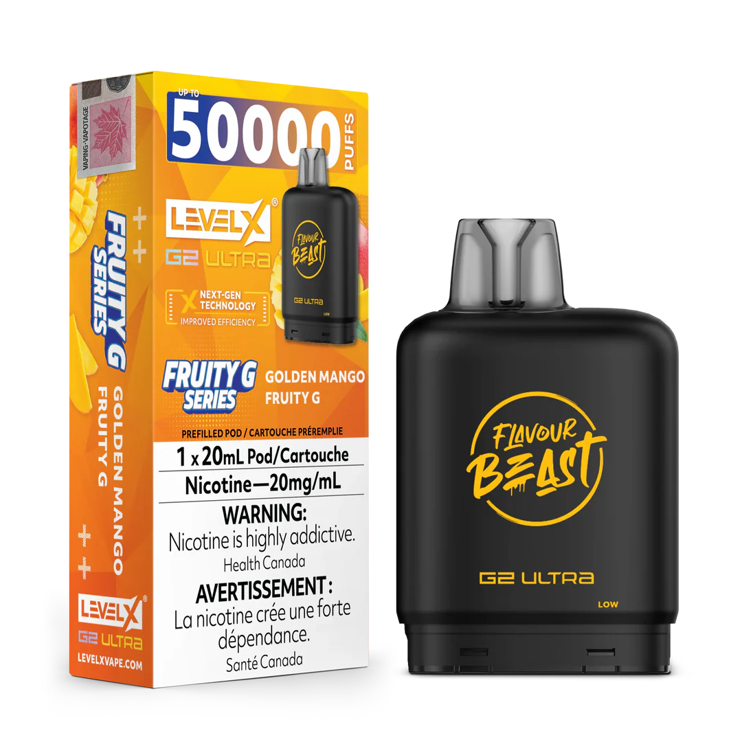 Flavour Beast G2 Ultra Level X PODS Fruity G Golden Mango
